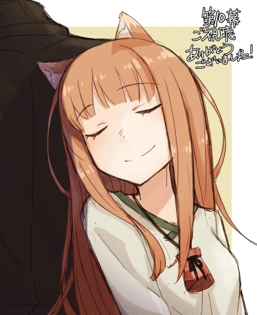 Spice and Wolf: MERCHANT MEETS THE WISE WOLF Ep. 10 "Wisdom of a Wolf and Smooth Talk of a Merchant" visual by Jū Ayakura.