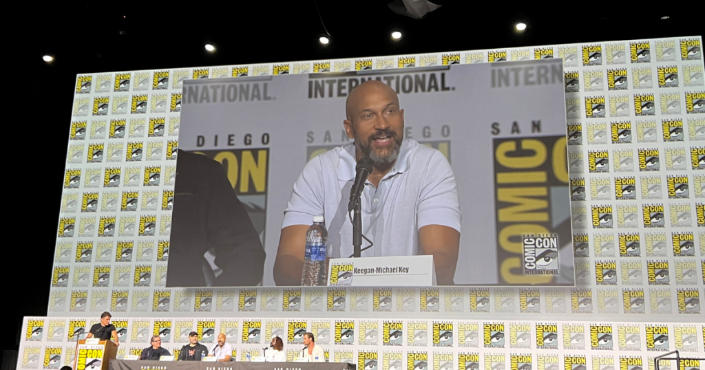 Keegan-Michael Key at the Transformers One panel at San Diego Comic-Con 2024. 