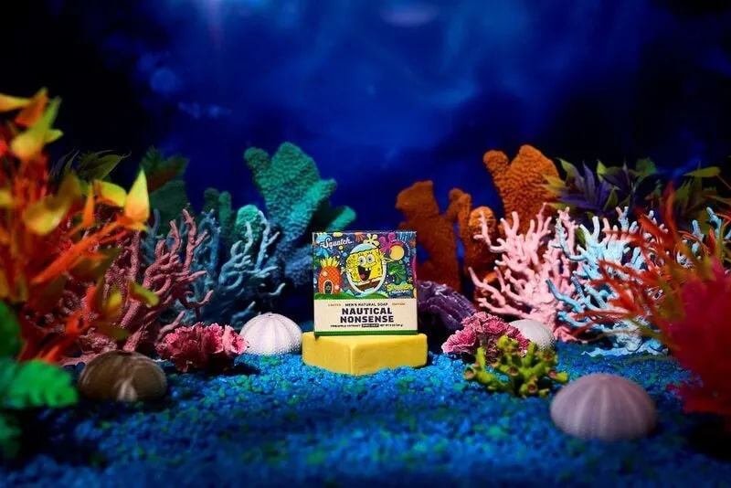 Dr. Squatch's Nautical Nonsense Bar Soap Inspired by SpongeBob SquarePants.