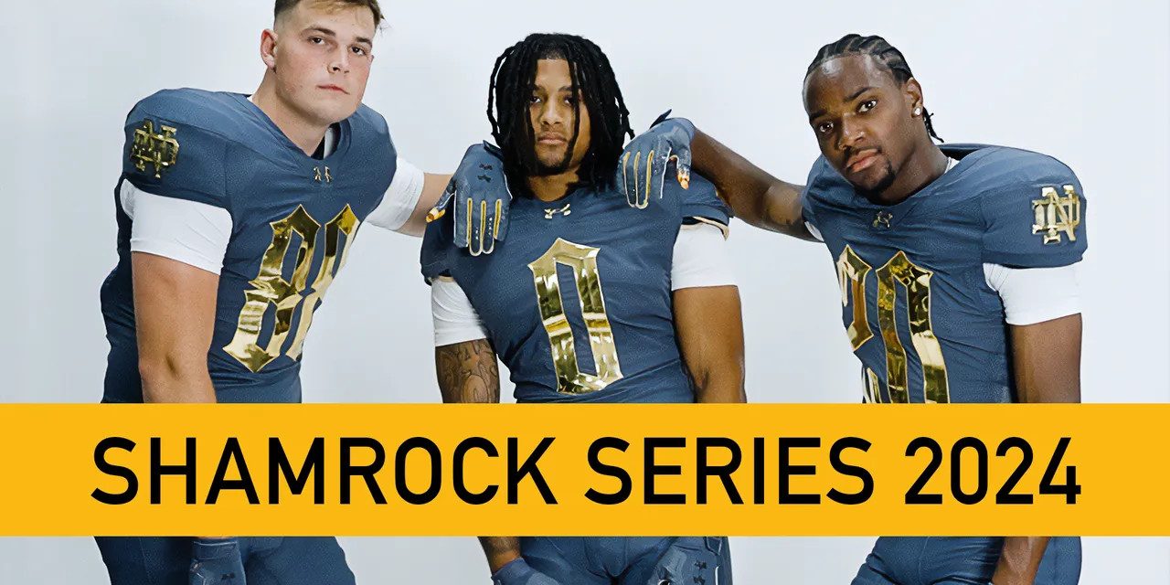 Notre Dame Football’s Latest Movie Parody Reveals Team’s New Shamrock Series Jersey