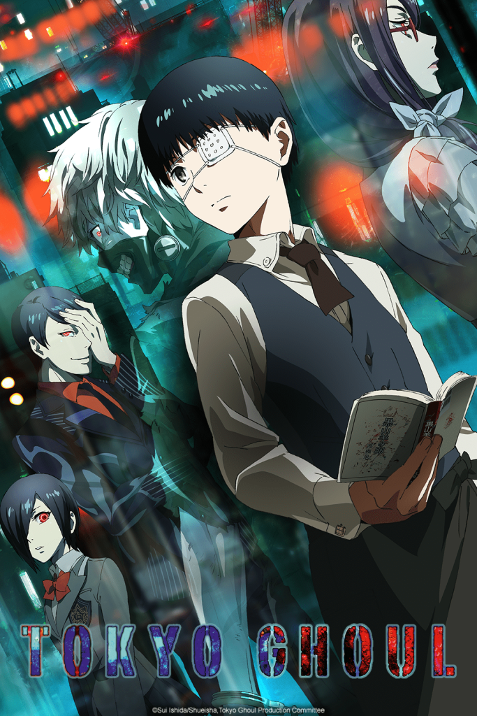 Tokyo Ghoul NA season 1 key art.