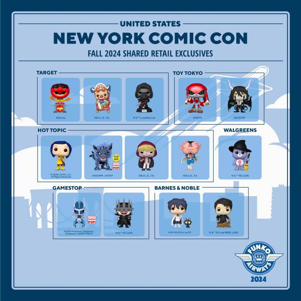 Funko Announces NYCC 2024 Exclusives That Hashtag Show