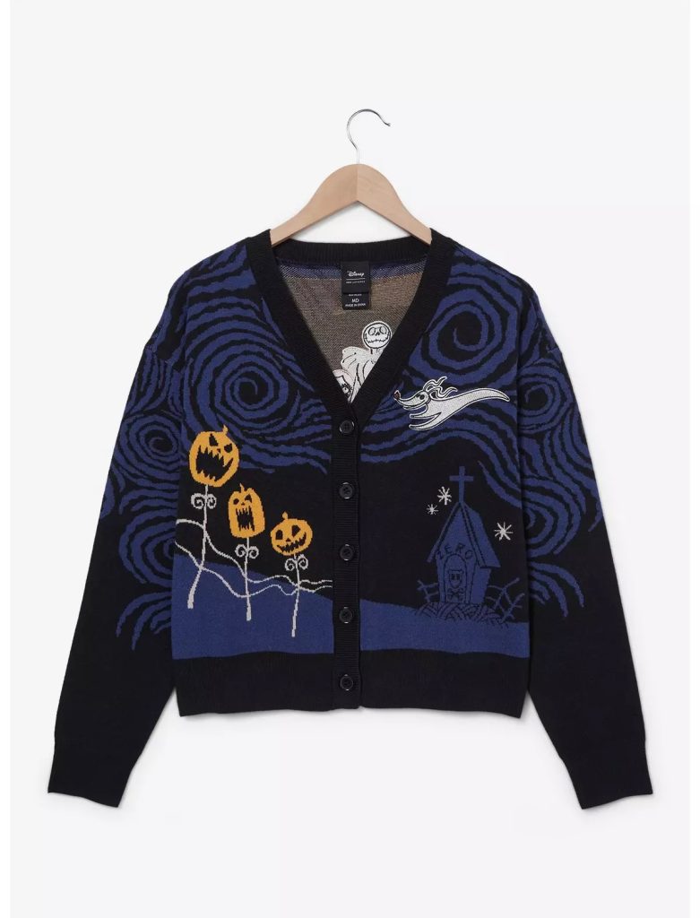 Jack & Sally Spiral Hill Cardigan - BoxLunch Nightmare Before Christmas collection