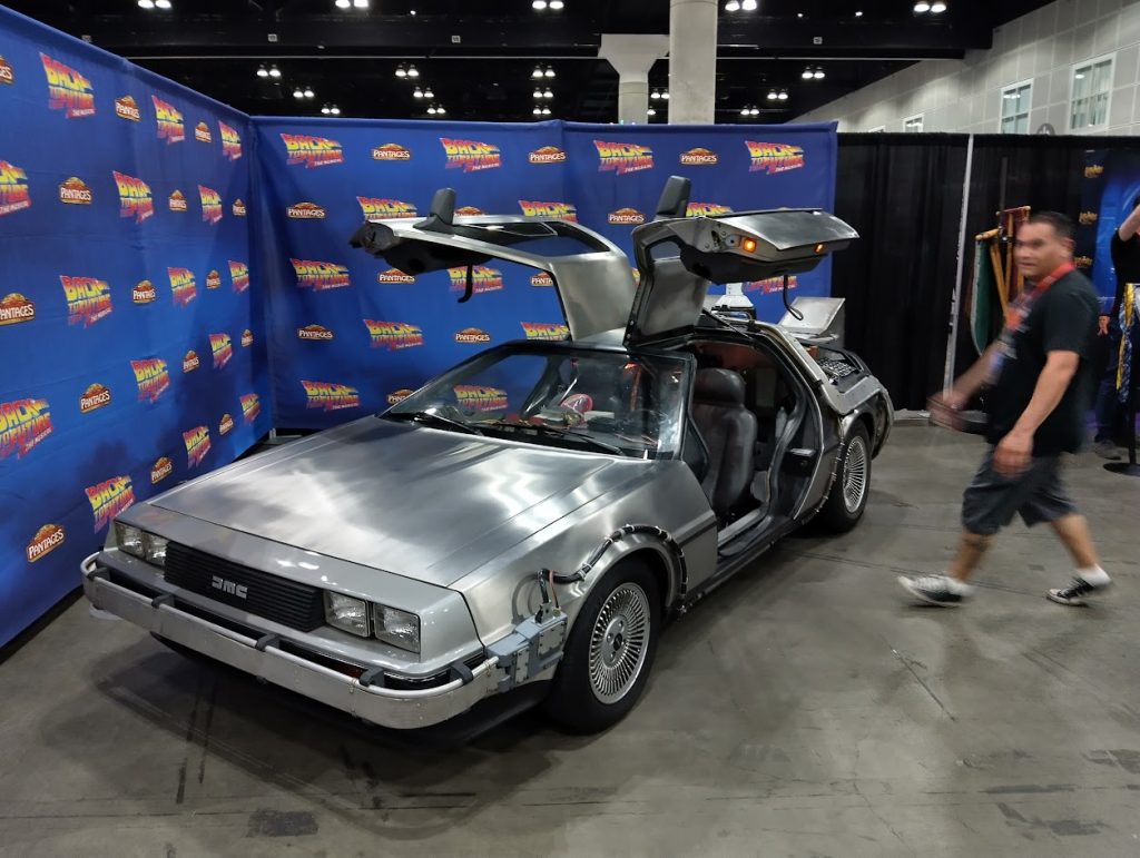 Back to the Future DeLorean exhibit 1.