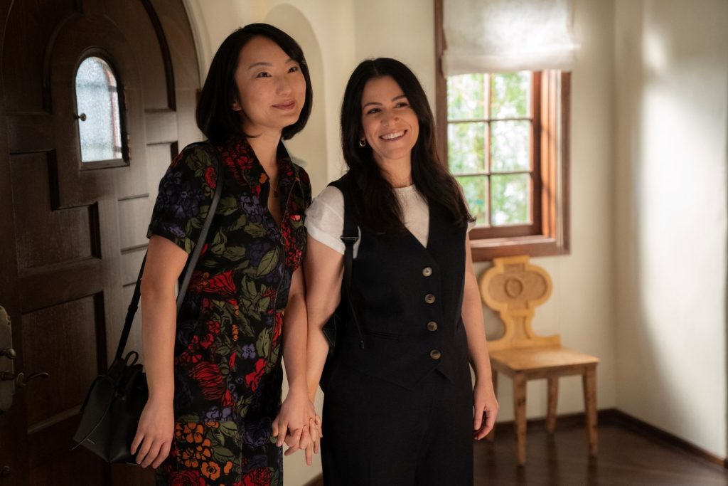 Poppy Liu and Abbi Jacobson in 'No Good Deed'