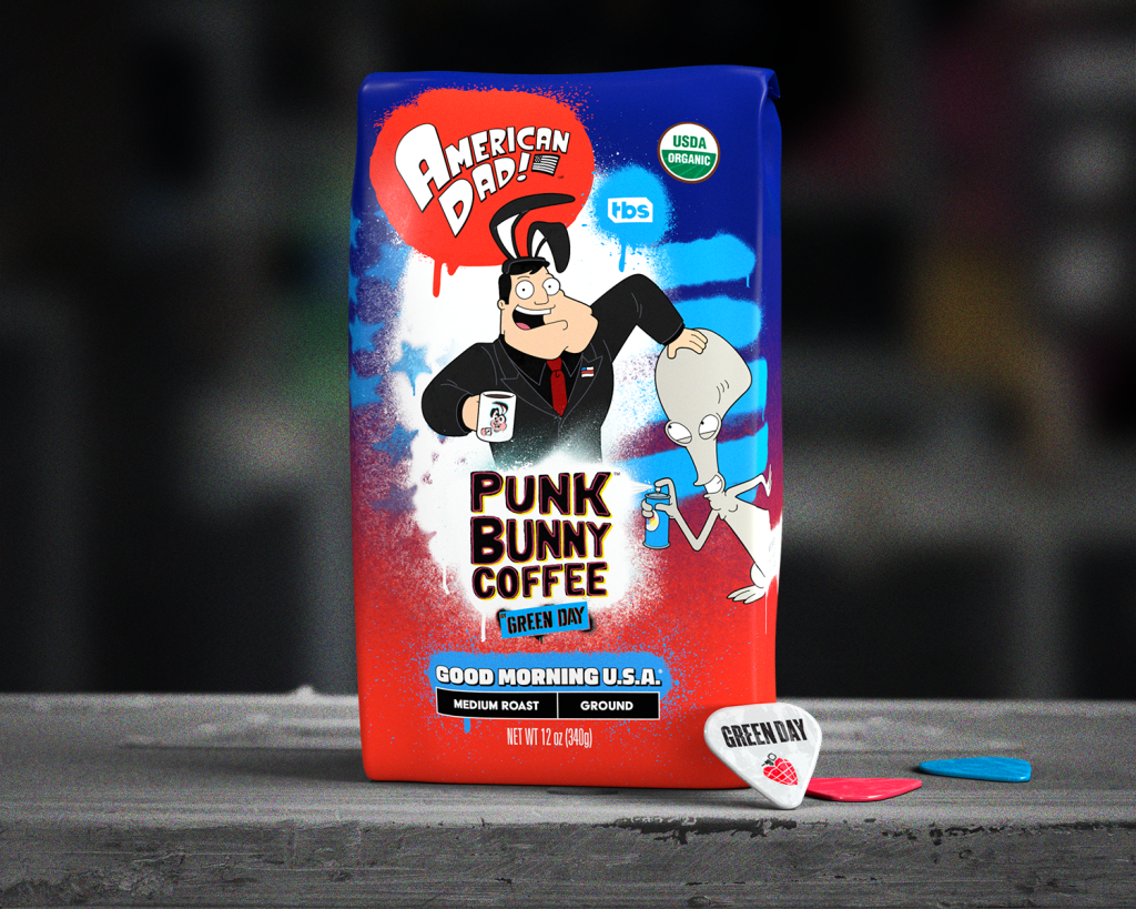 Green Day's Punk Bunny Coffee & 'American Dad' Team Up