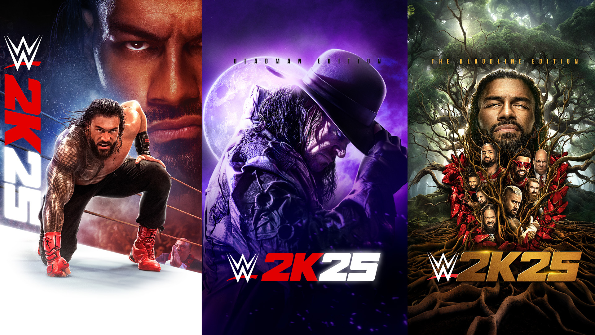 WWE 2K25 Roman Reigns, The Bloodline Showcased On Cover And New Match