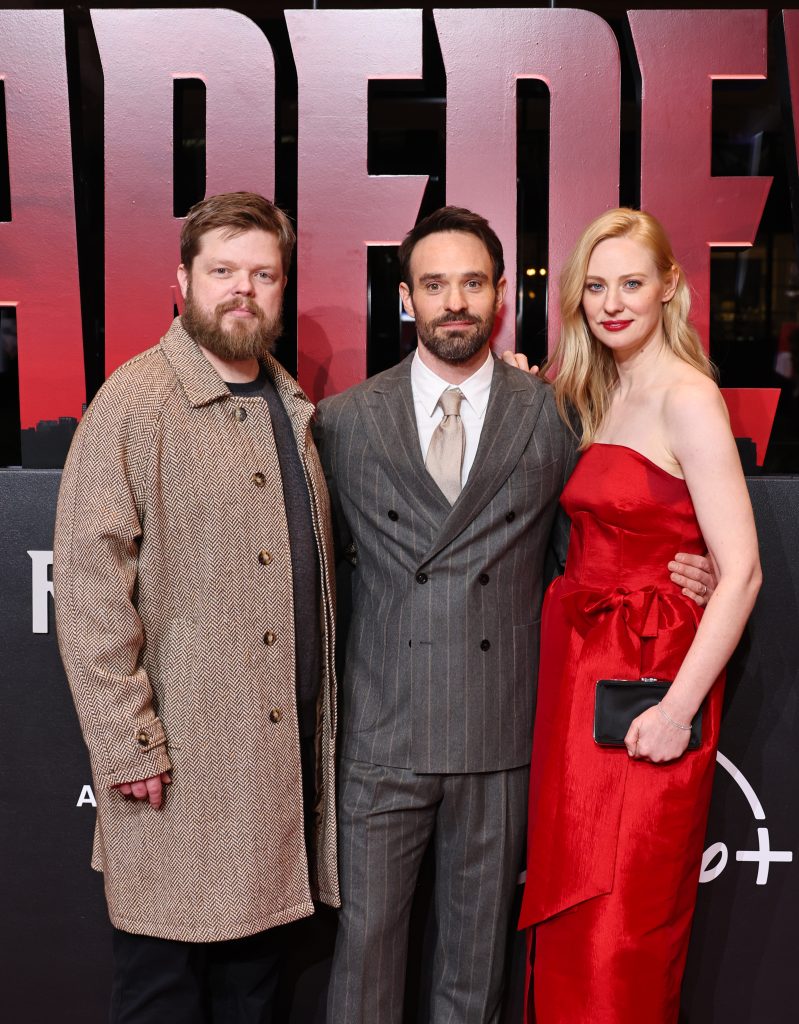 Elden Henson, Charlie Cox, and Deborah Ann Woll.