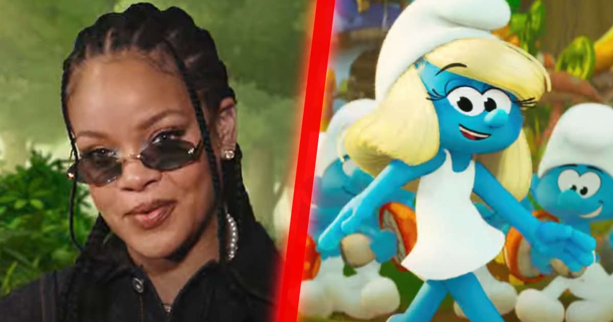 SMURFS Official Trailer Shows Off Rihanna as Smurfette