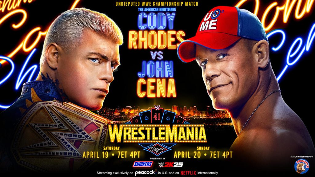 WrestleMania 41 at Allegiant Stadium will take place on Saturday, April 19, and Sunday, April 20.