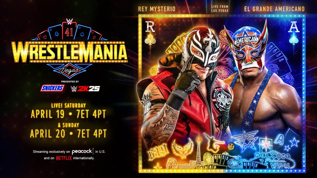 WrestleMania 41 at Allegiant Stadium will take place on Saturday, April 19, and Sunday, April 20.